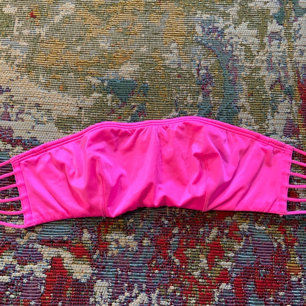 Pink bandeau bra